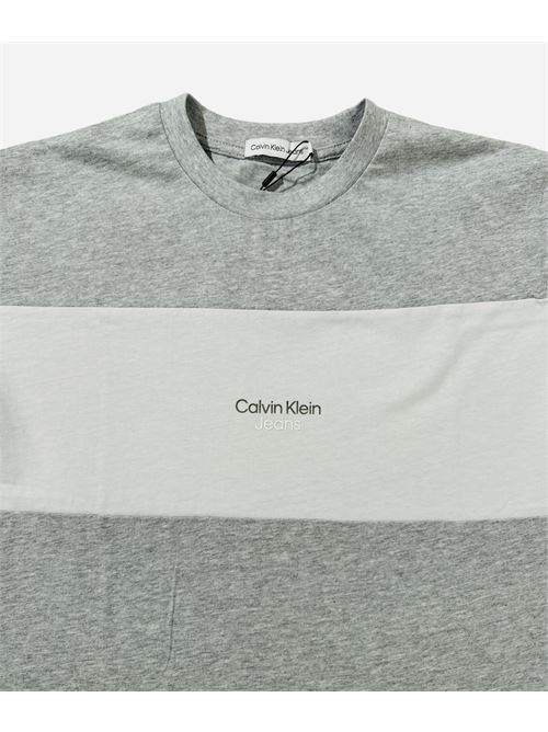 T-shirt a girocollo grigia CALVIN KLEIN | IB01771PZ2
